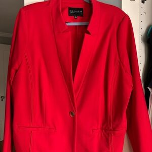 Eloquii Bold Scarlet Blazer for Women
